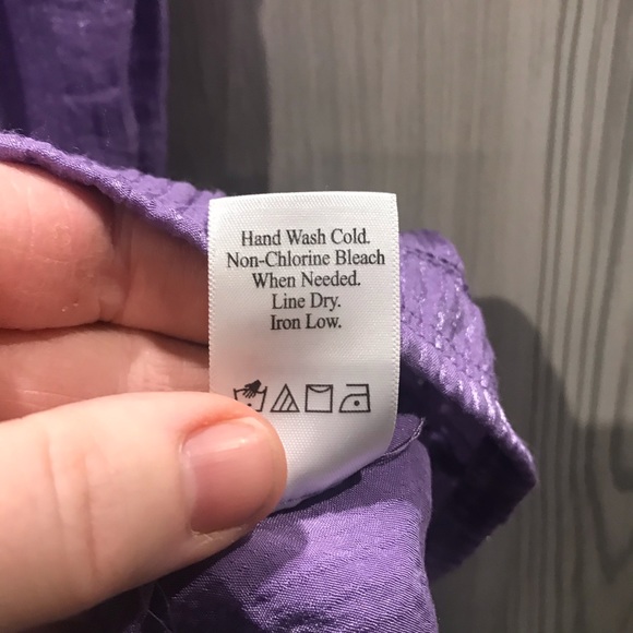 Women’s Coldwater Creek   Blouse Purple M - Picture 7 of 7